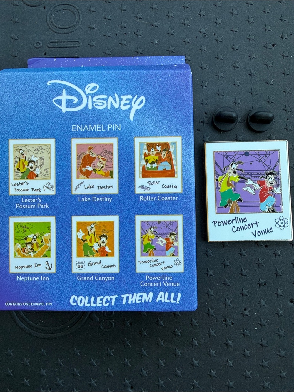 Disney Enamel Pin Goofy Movie Blind Box Polaroid Box-Powerline Concert Venue